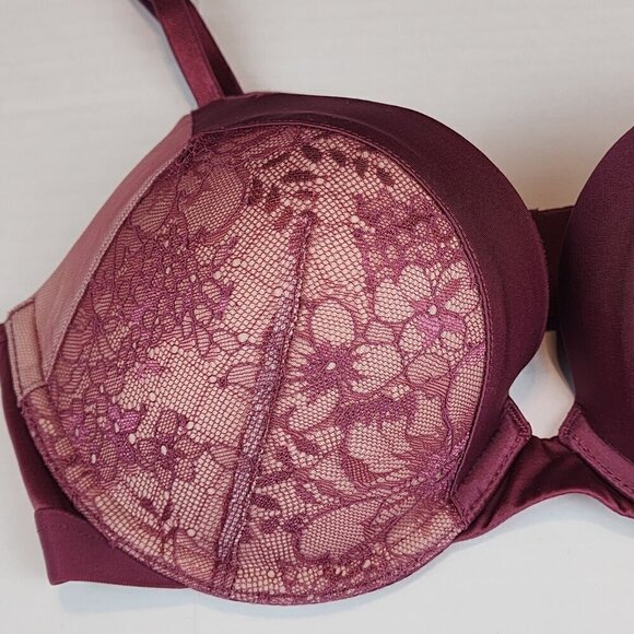 Victoria's Secret Very Sexy push up bra size 32D mauve pink - Picture 5 of 10